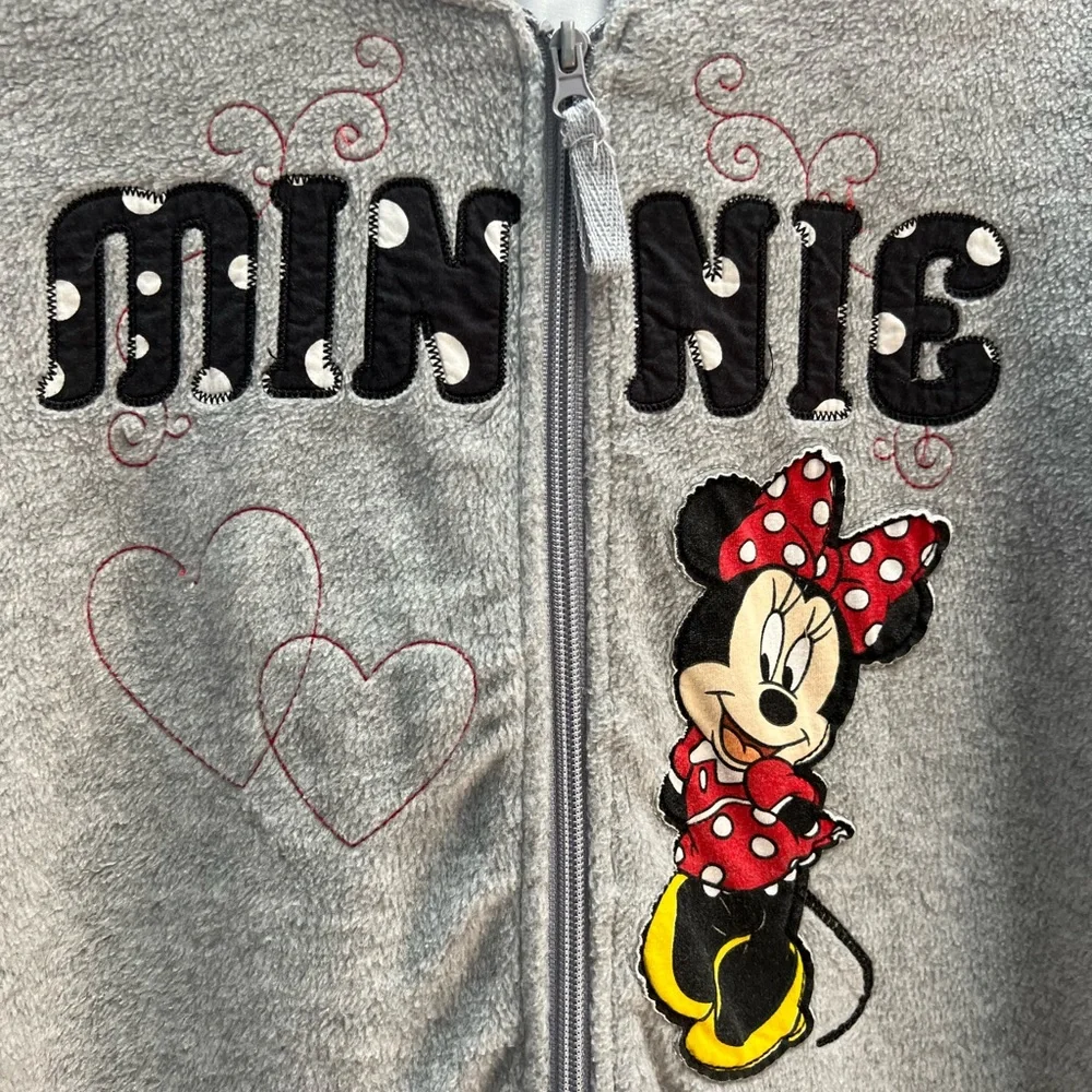 Disney Minnie fleece hooded jacket - Picture 2 of 4